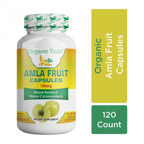 Amla 120 Veg Capsules (Indian Gooseberry)