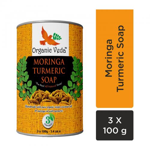 Moringa Turmeric Soap (3 x 100 Grams) / 3.4 oz e.